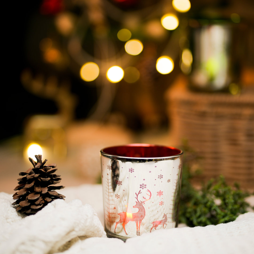 Snowflake Embossed Votive - https://artecasa.in/