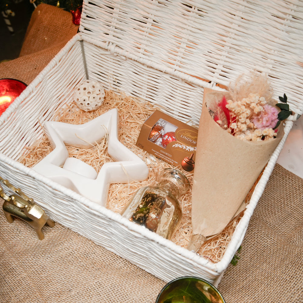 Light christmas gift box