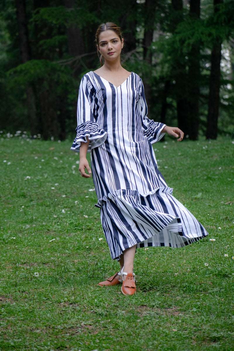 Phuhar's Cheetku Midaxi Dress | Cotton | Women