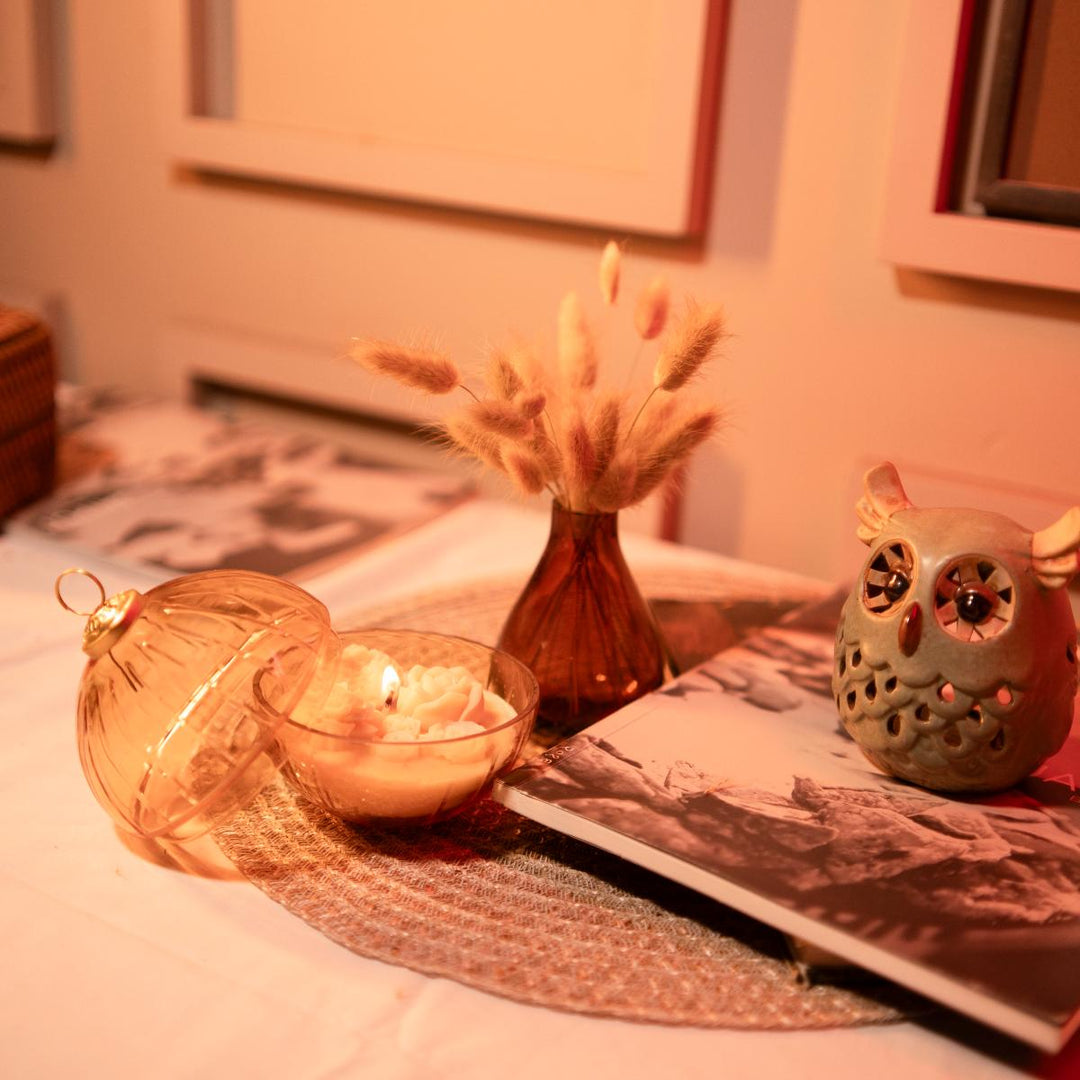 Garden serenity fragnance candle-Roasted coffee - https://artecasa.in/