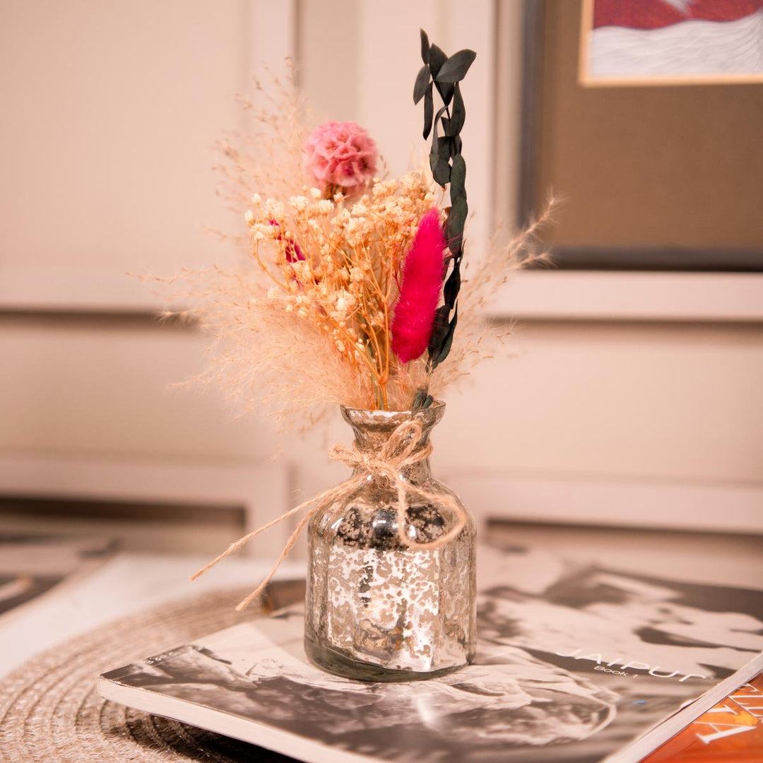 Silver blossom charm with bunch - https://artecasa.in/