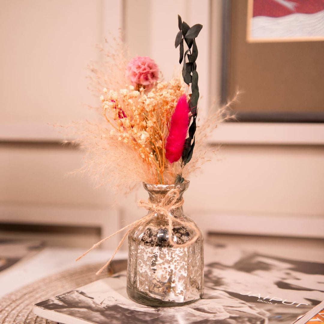 Silver blossom charm with bunch - https://artecasa.in/