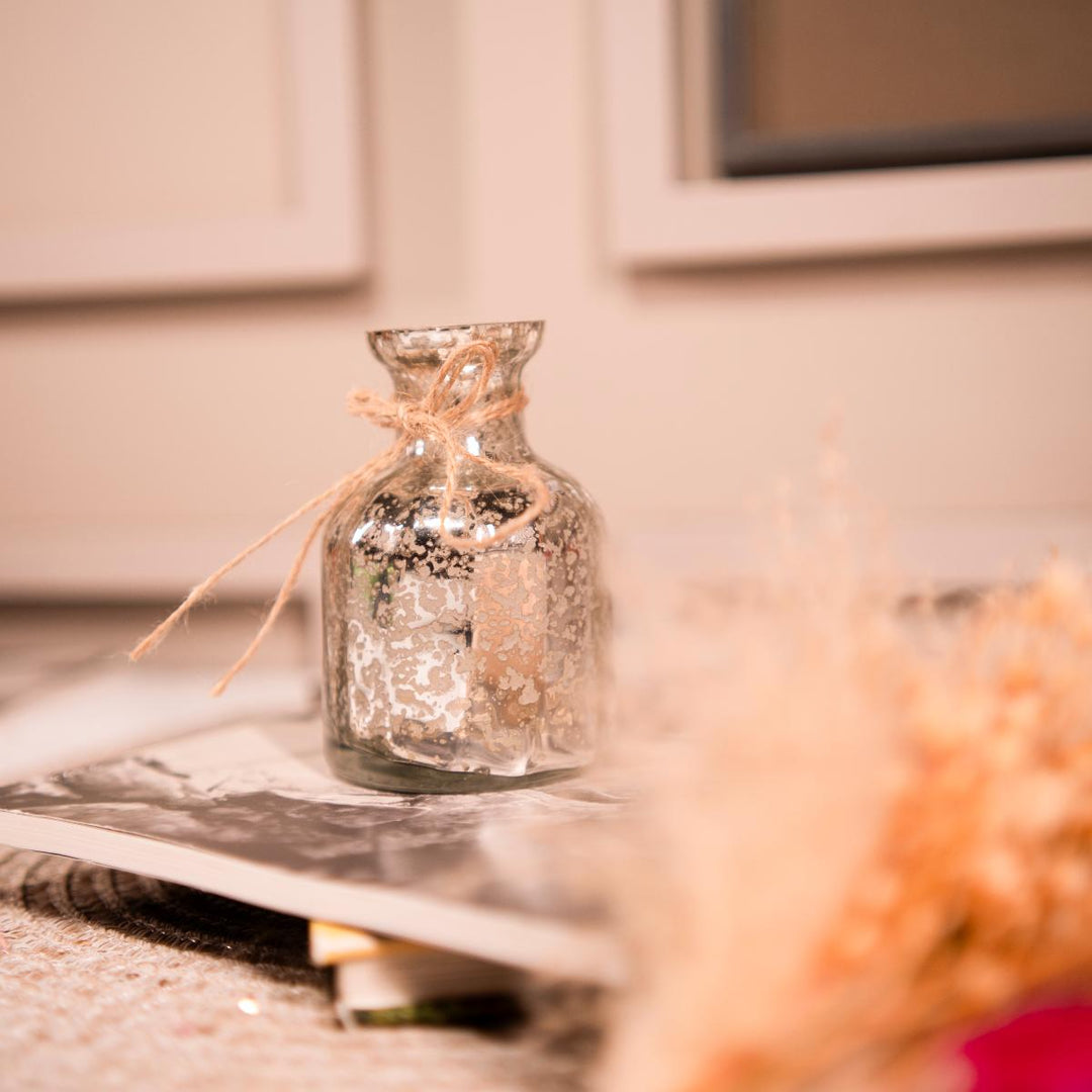 Silver blossom charm with bunch - https://artecasa.in/