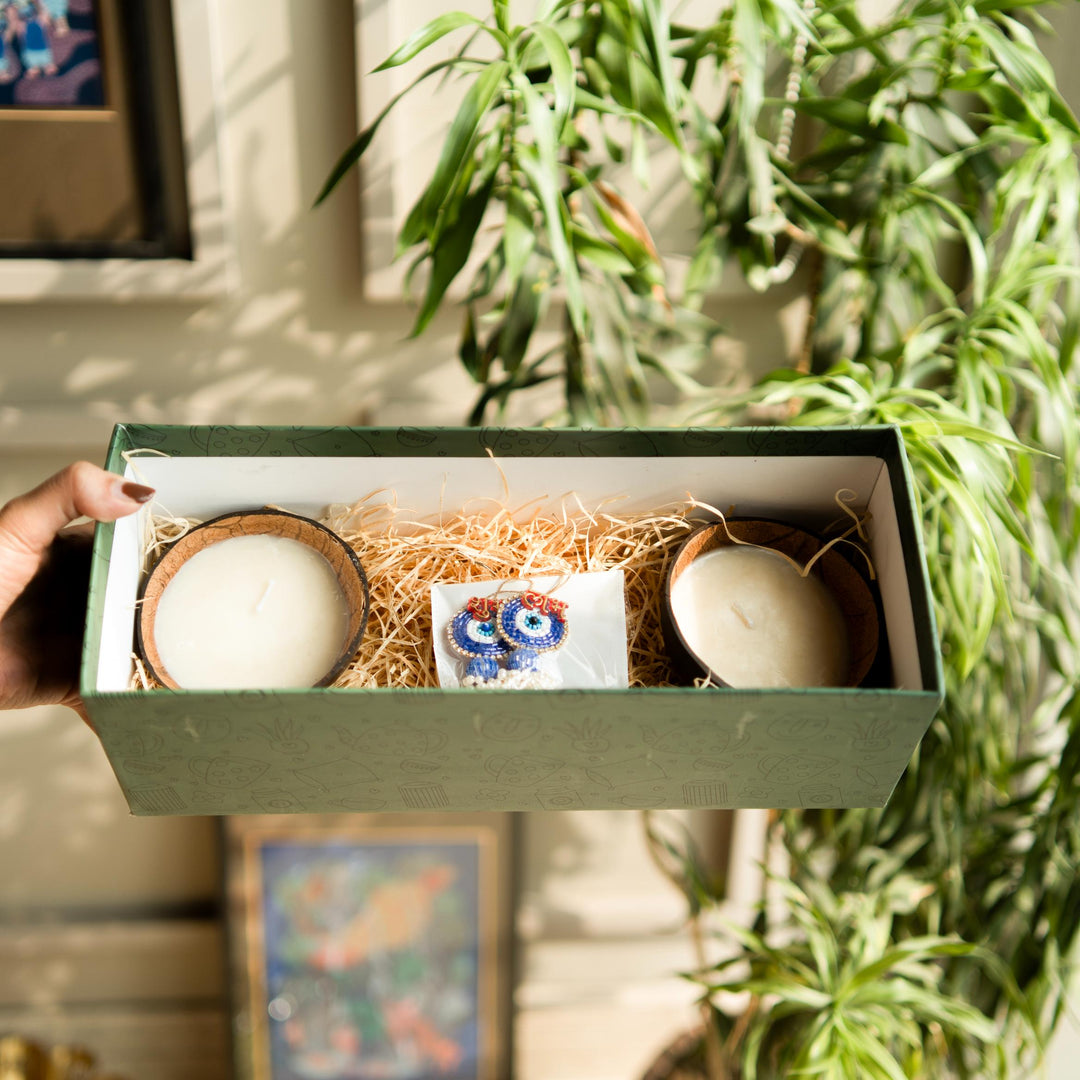coconut shell candle gift box - https://artecasa.in/