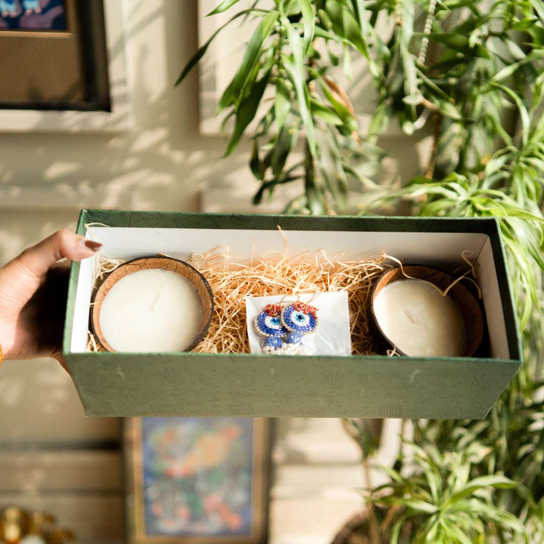 coconut shell candle gift box - https://artecasa.in/