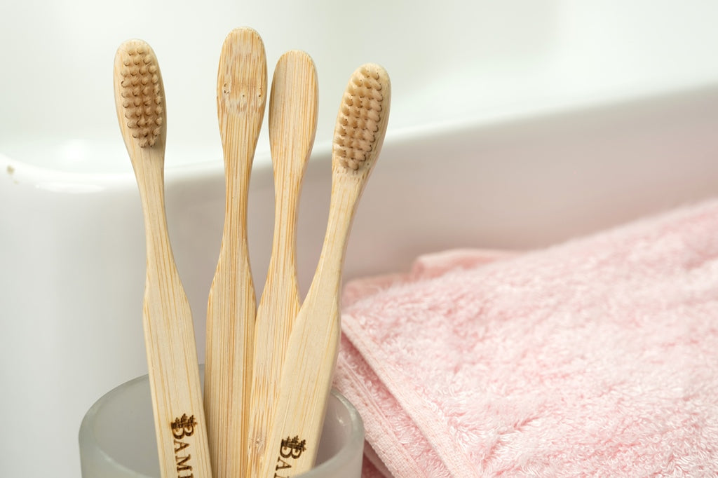 Bamboo Toothbrush With Plant Based Bristles | Pack of 4