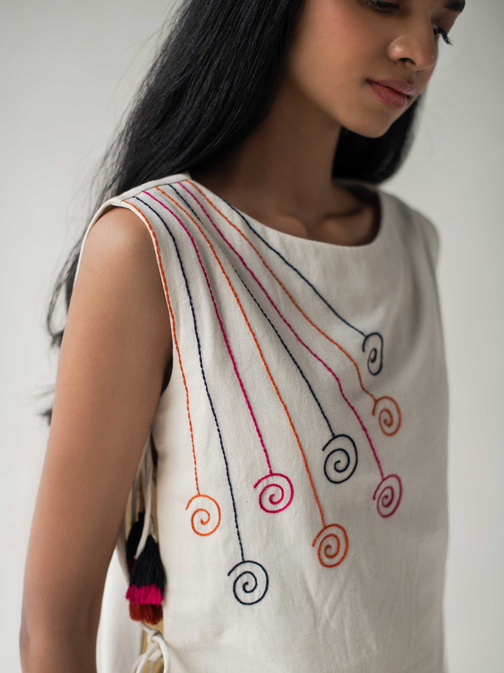 Dhwani Choksi Drawstring Layer Top