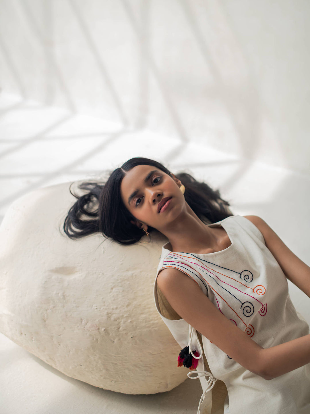 Dhwani Choksi Drawstring Layer Top