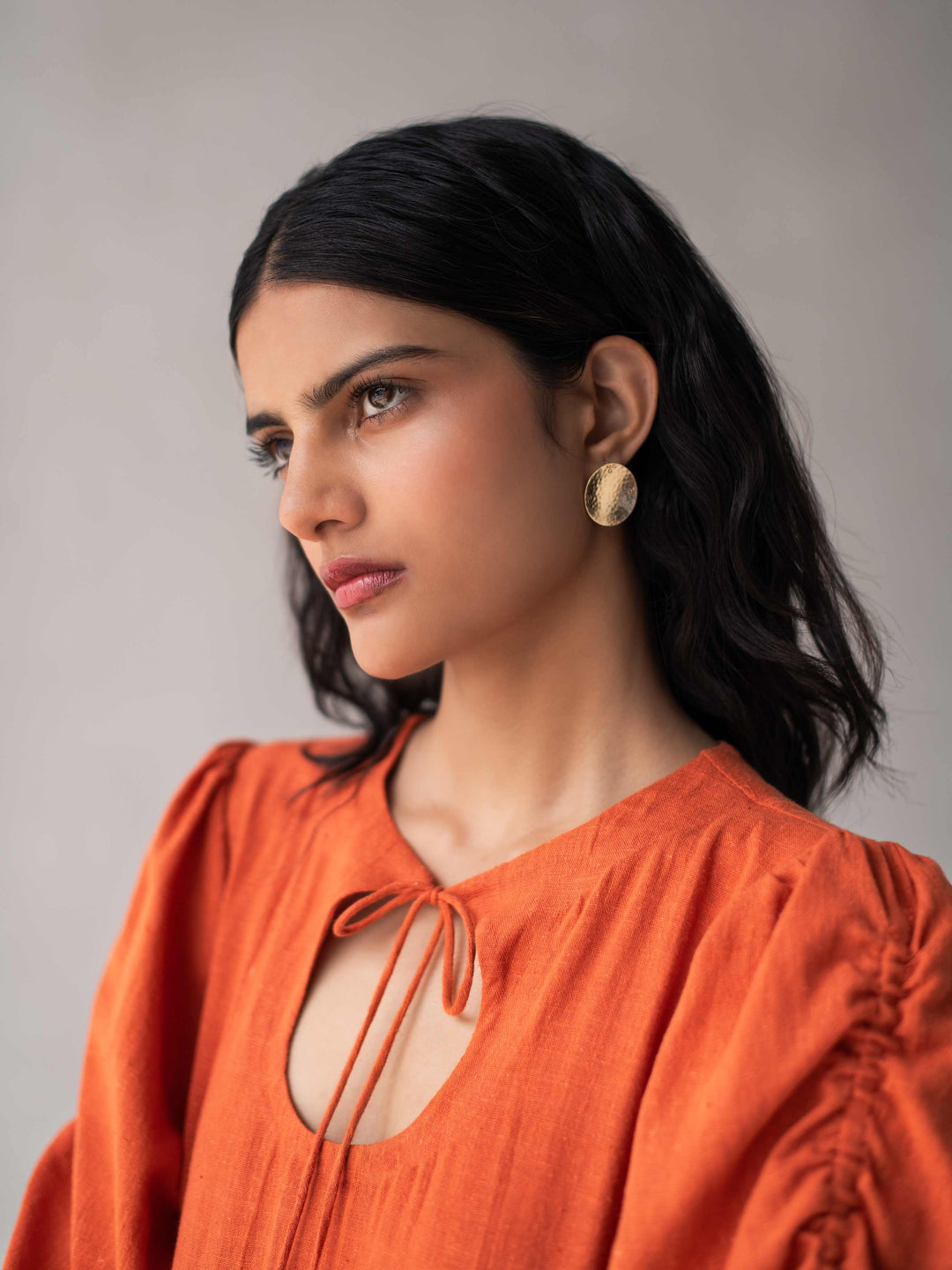 Dhwani Choksi Aline Dress with Puffed Sleeves