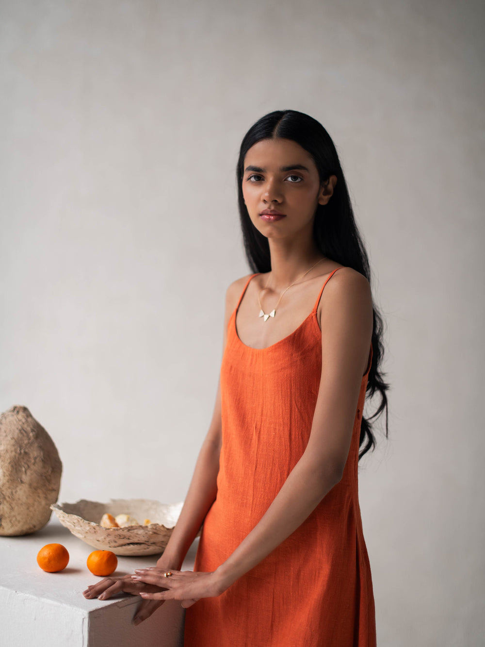 Dhwani Choksi Spaghetti Sleeve Aline Dress