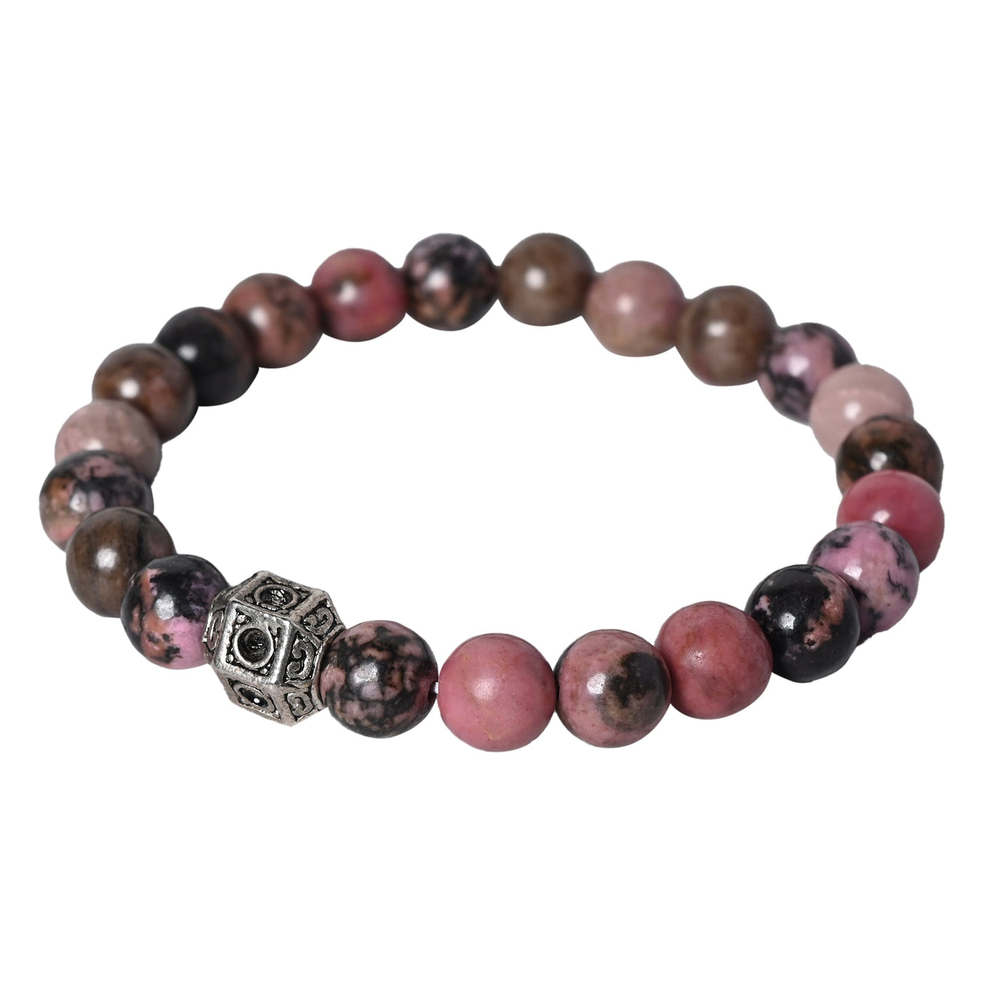 Gemstone Healing Bracelet Rhodonite helps in achieve goal ang good during time of transformation, it bring sympathy and empathy towards other