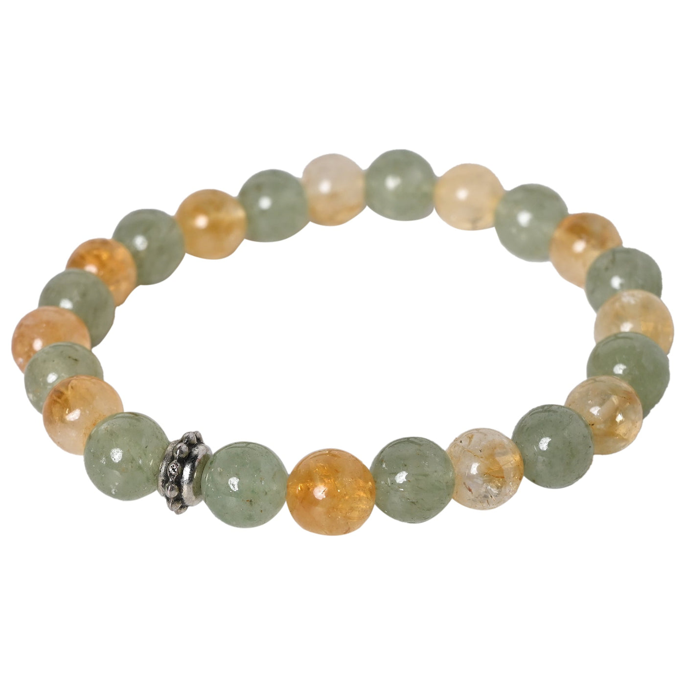 Radiate Positivity with our Aventurine and Citrine Healing Gemstone Bracelet - Elevate Well-Being for Your Loved One