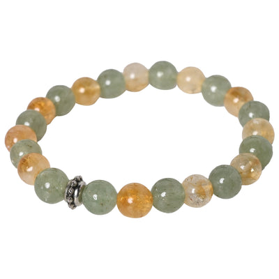 Bamboology Trends Radiate Positivity with our Aventurine and Citrine Healing Gemstone Bracelet - Elevate Well-Being for Your Loved One