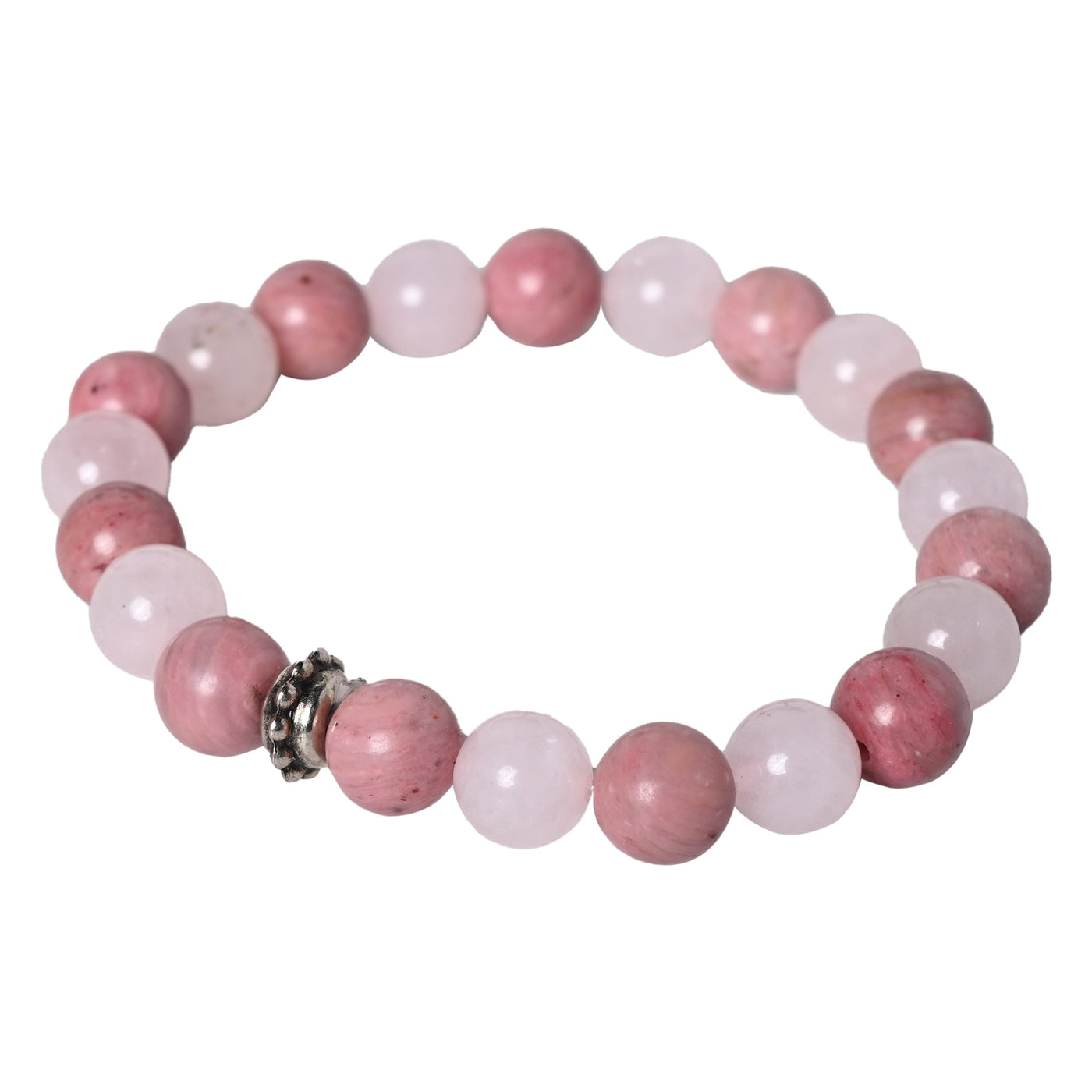 Bamboology Trends Healing gemstone bracelet Rose Quartz and Rhodonite