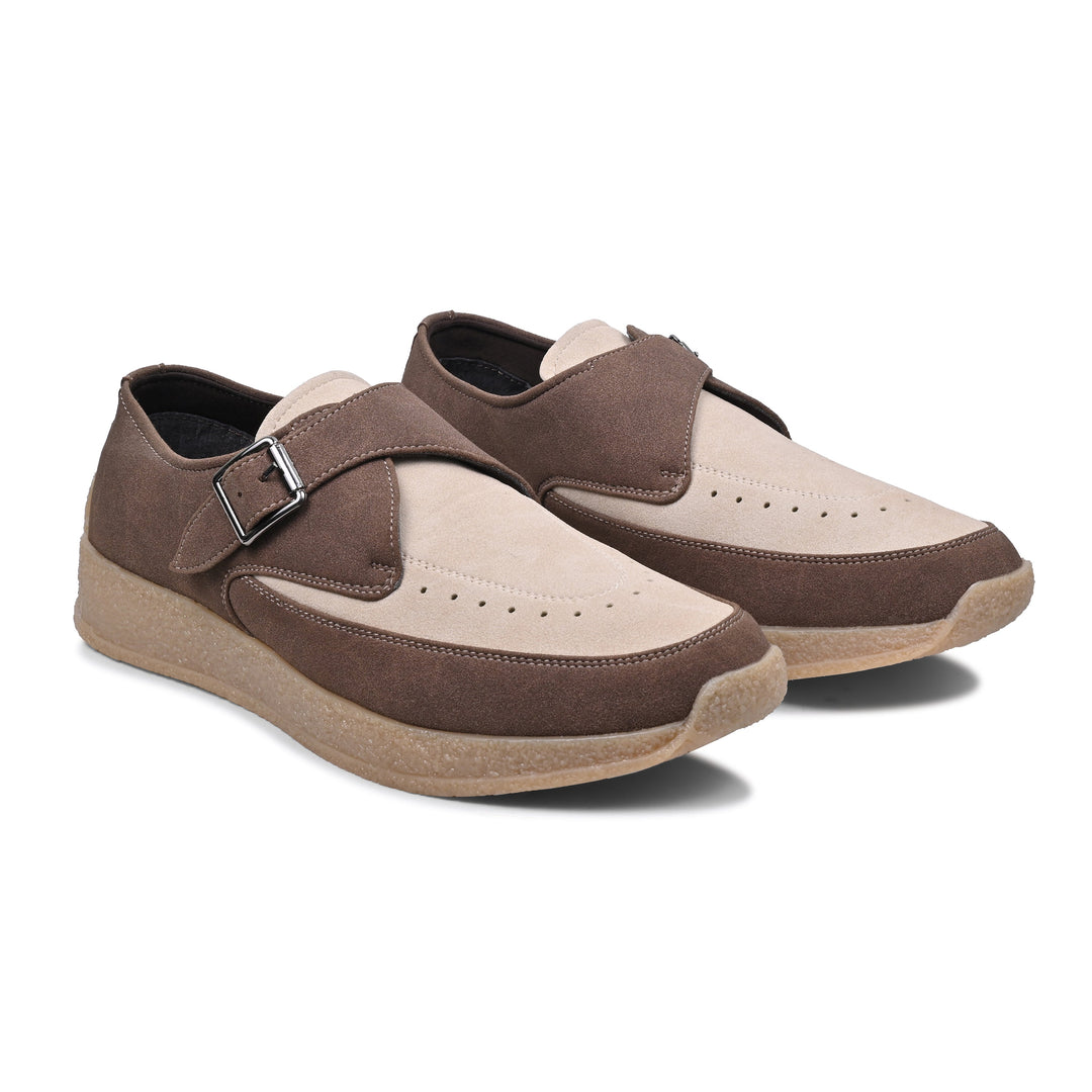 Monkstory Escape Monk Hybrid Sneakers – Brown & Beige