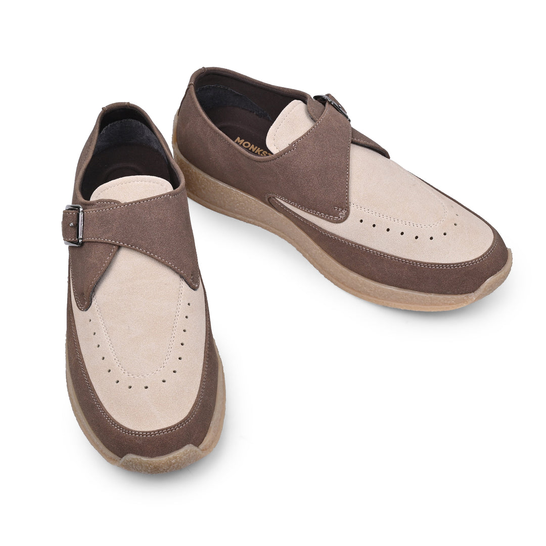 Monkstory Escape Monk Hybrid Sneakers – Brown & Beige