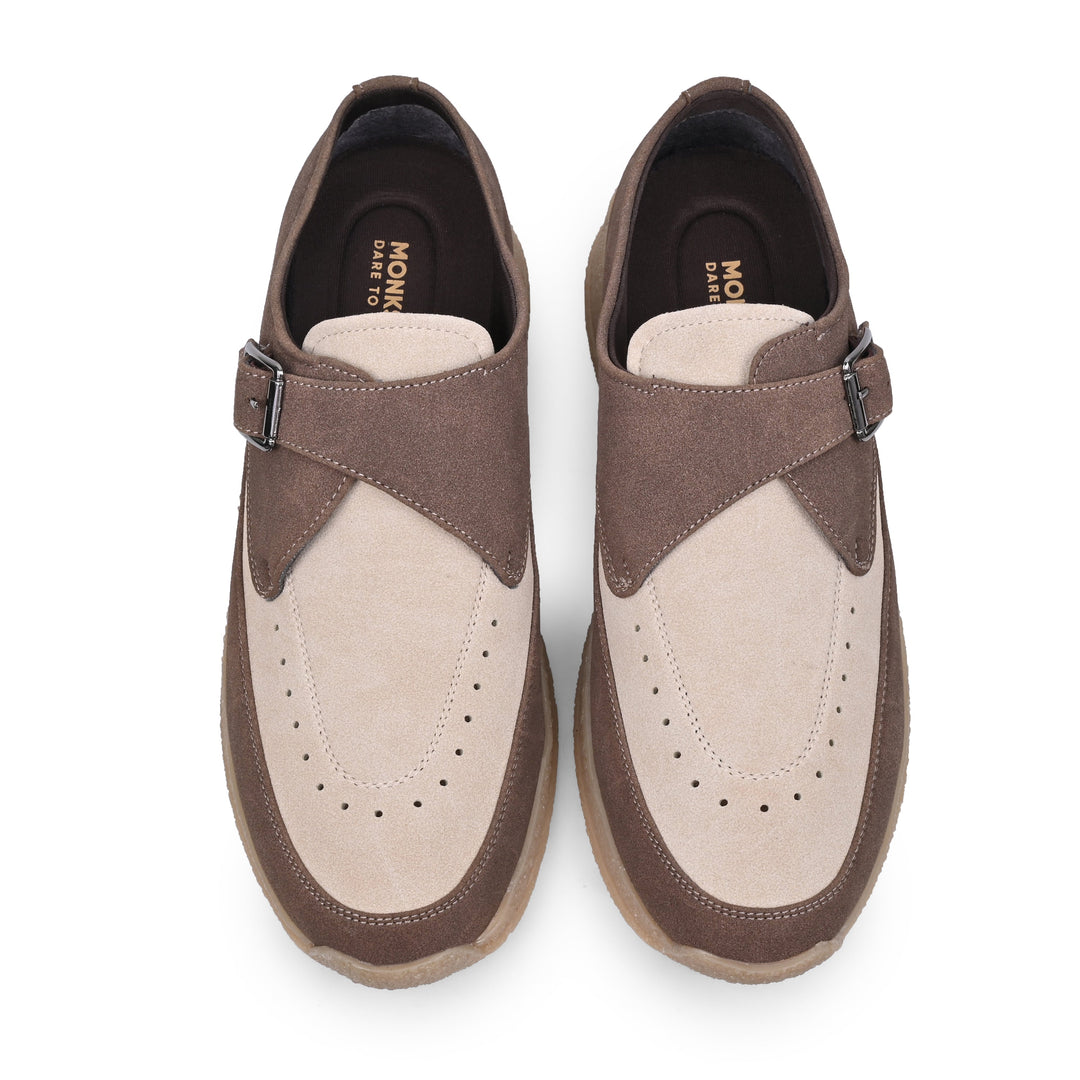 Monkstory Escape Monk Hybrid Sneakers – Brown & Beige