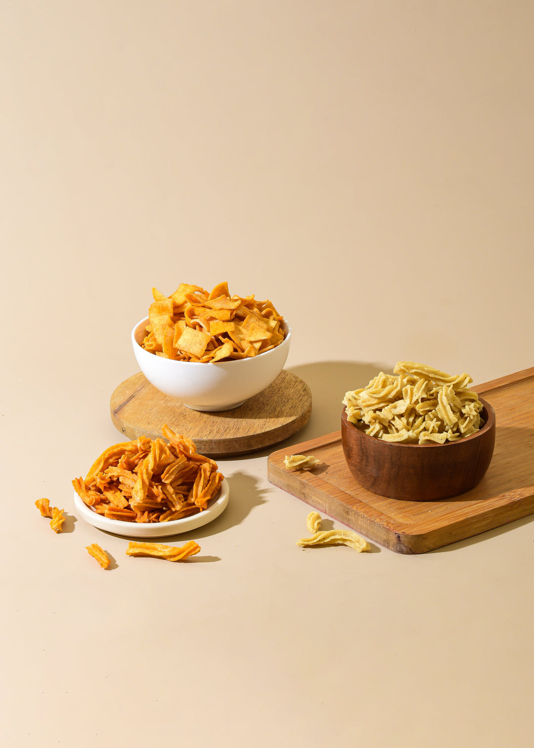PROMUNCH Combo Pack - Soya Sticks (Chatpata Masala , Cream Onion) + Soya Chips (Peri Peri) - 100gm x 3