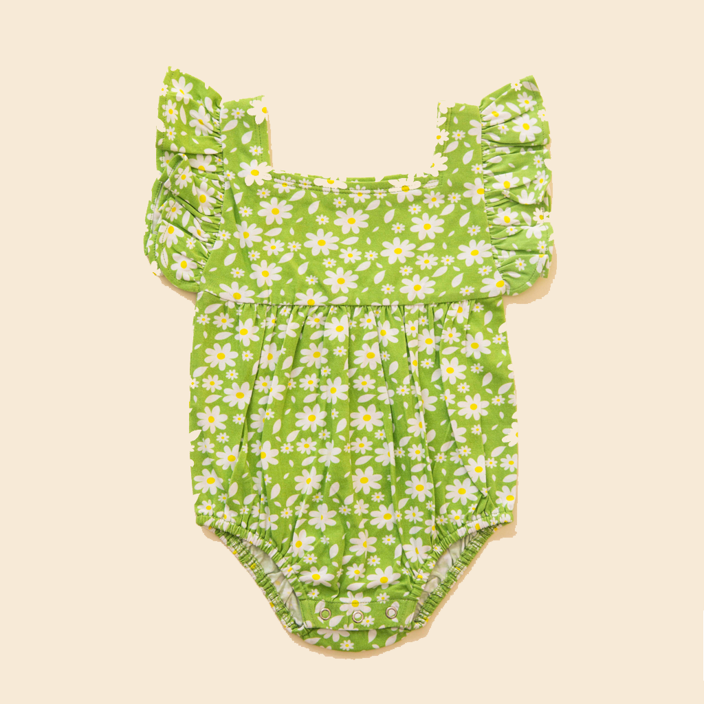 Ola! Otter Ruffle Sleeve Romper