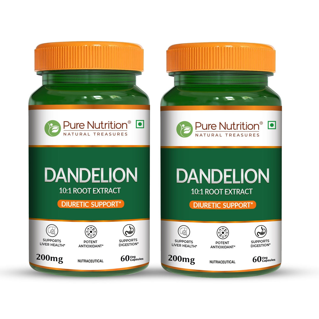 Dandelion Root Extract 200mg Liver, Digestion & Antioxidant Support | Veg Caps