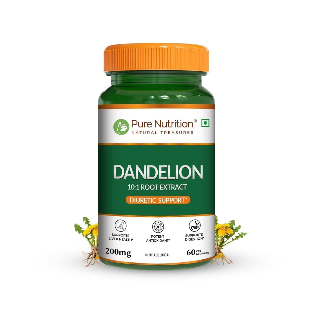 Dandelion Root Extract 200mg Liver, Digestion & Antioxidant Support | Veg Caps