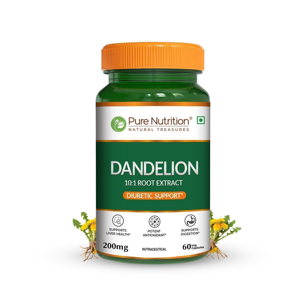 Dandelion Root Extract 200mg Liver, Digestion & Antioxidant Support | Veg Caps