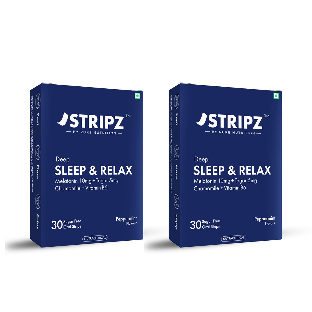Deep Sleep & Relax Oral Strips – Melatonin, Botanicals & Vitamin B6 (30 Strips)