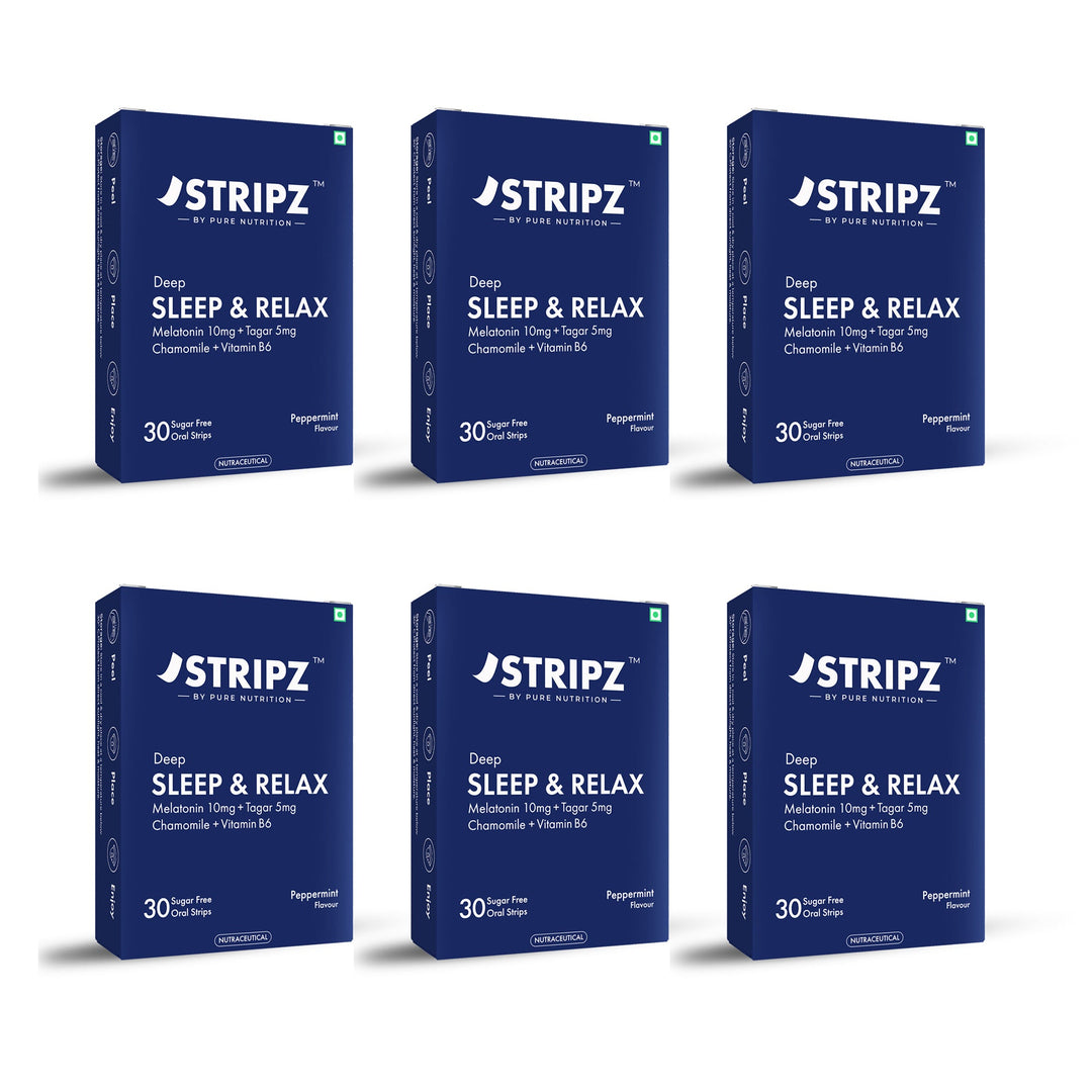 Deep Sleep & Relax Oral Strips – Melatonin, Botanicals & Vitamin B6 (30 Strips)