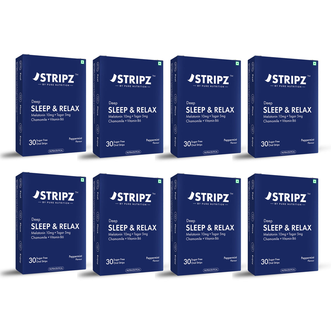 Deep Sleep & Relax Oral Strips – Melatonin, Botanicals & Vitamin B6 (30 Strips)