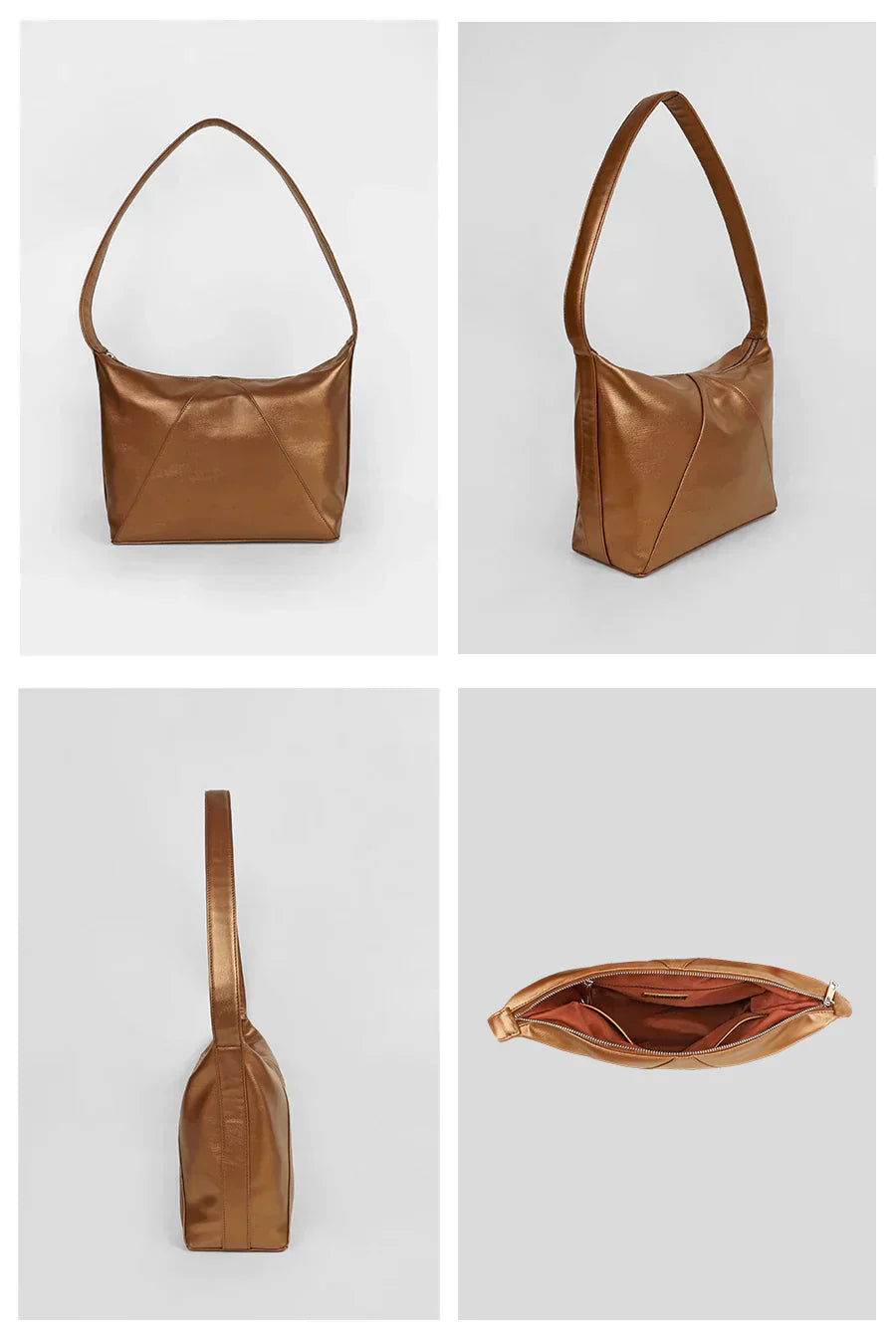 The House Of Ganges Demi Hobo Vegan Leather Bag