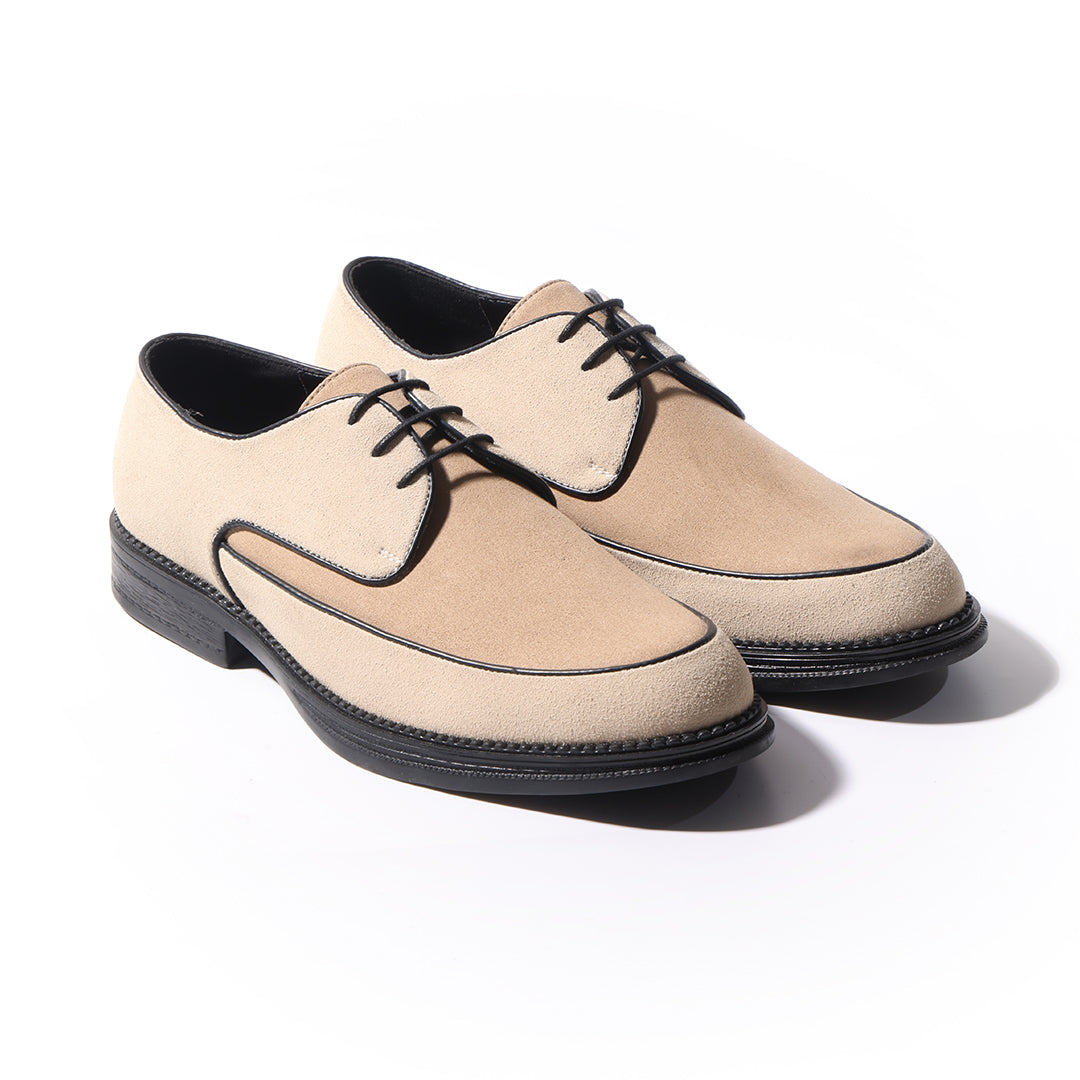 Monkstory Atelier 1860 Dual Tone Derby Lace-Ups – Sand Beige