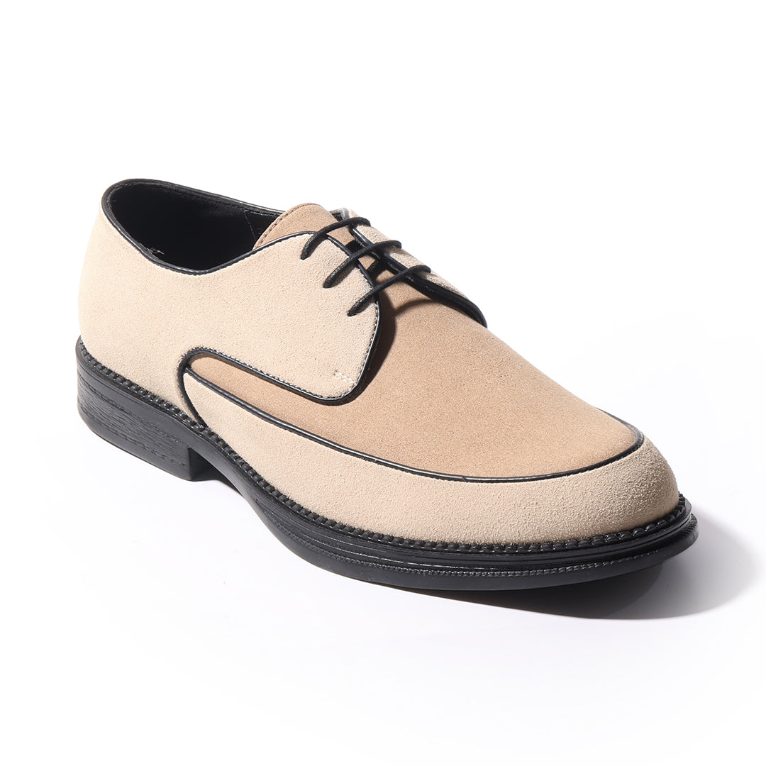 Monkstory Atelier 1860 Dual Tone Derby Lace-Ups – Sand Beige