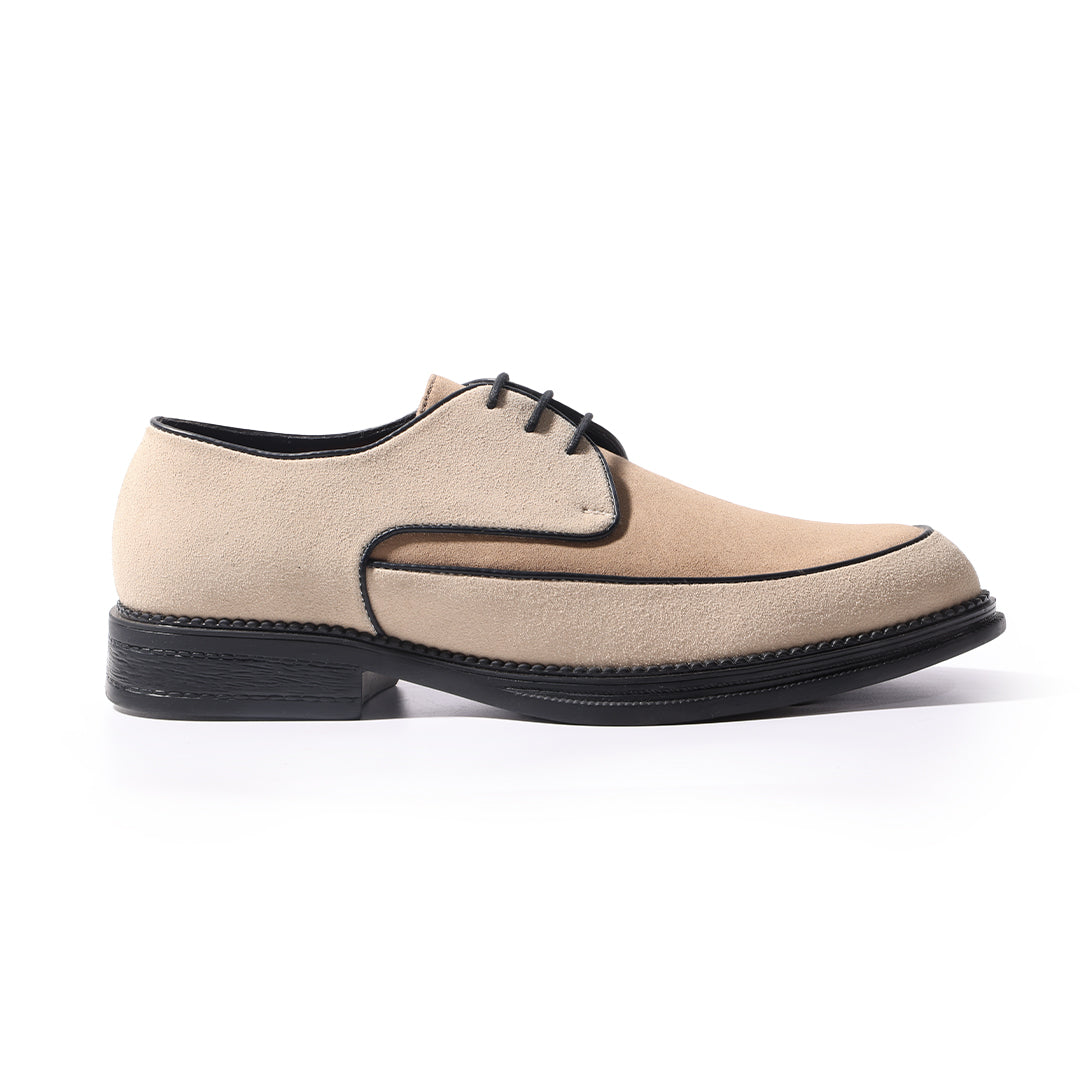 Monkstory Atelier 1860 Dual Tone Derby Lace-Ups – Sand Beige