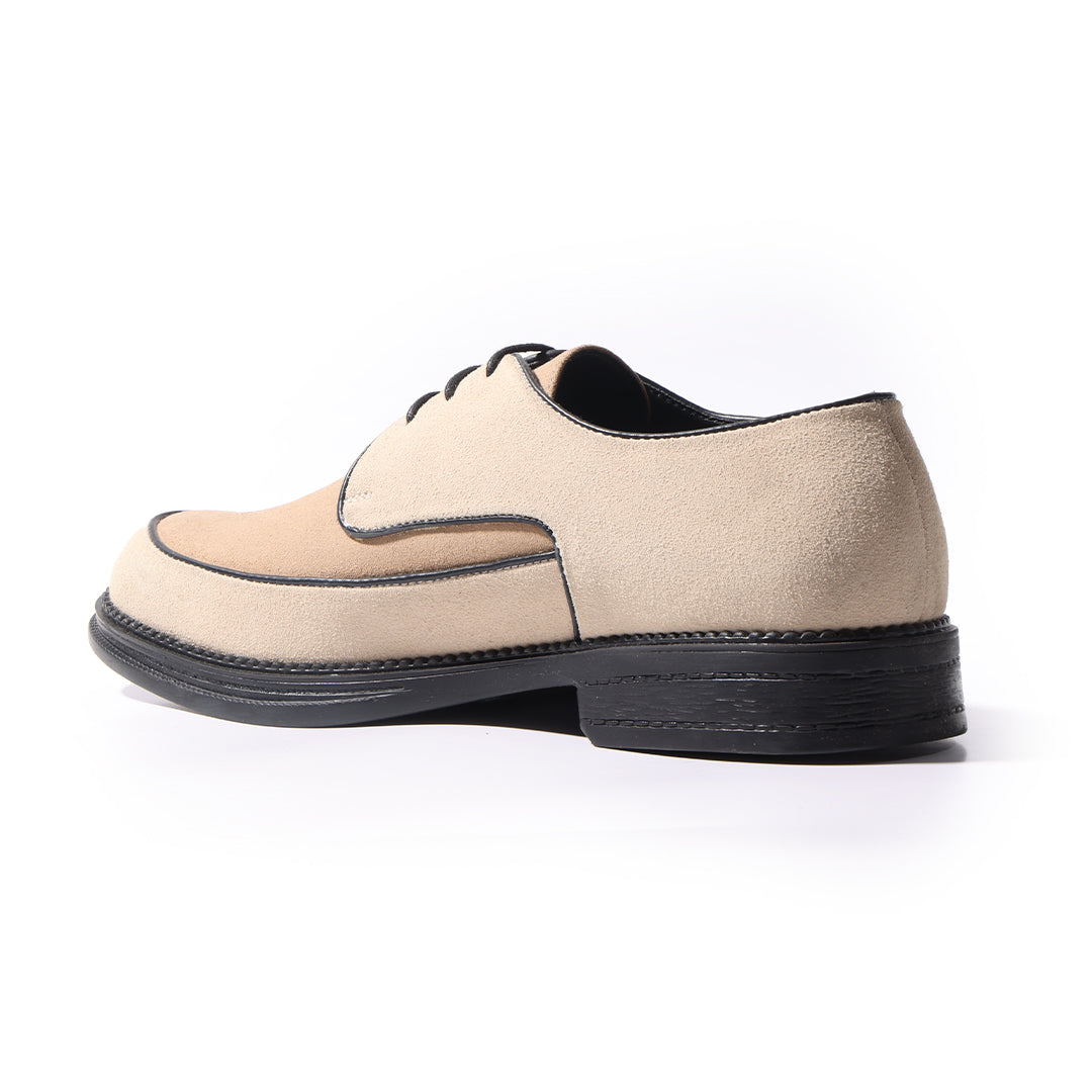 Monkstory Atelier 1860 Dual Tone Derby Lace-Ups – Sand Beige