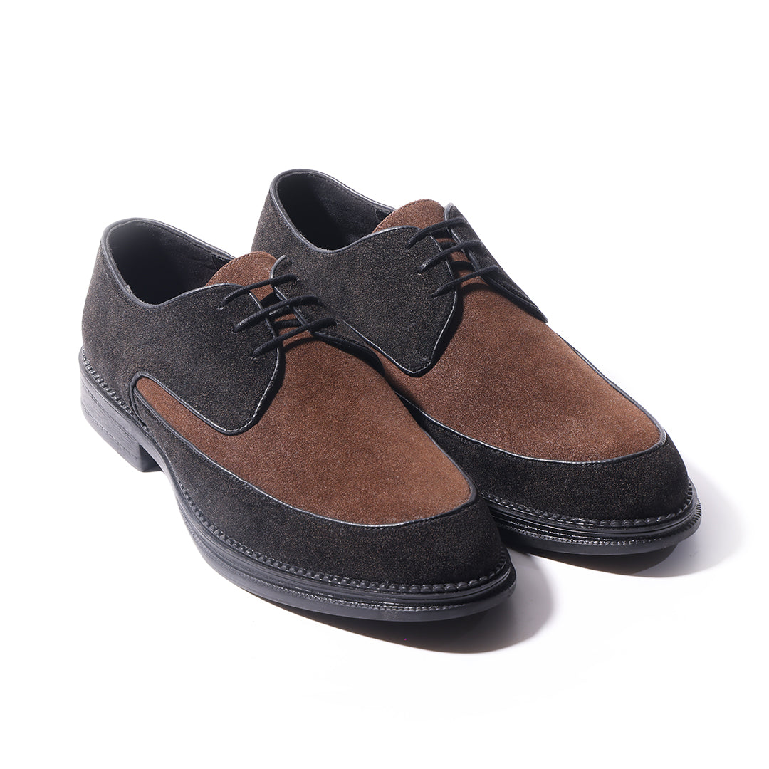 Monkstory Atelier 1860 Dual Tone Derby Lace-Ups – Brown & Black