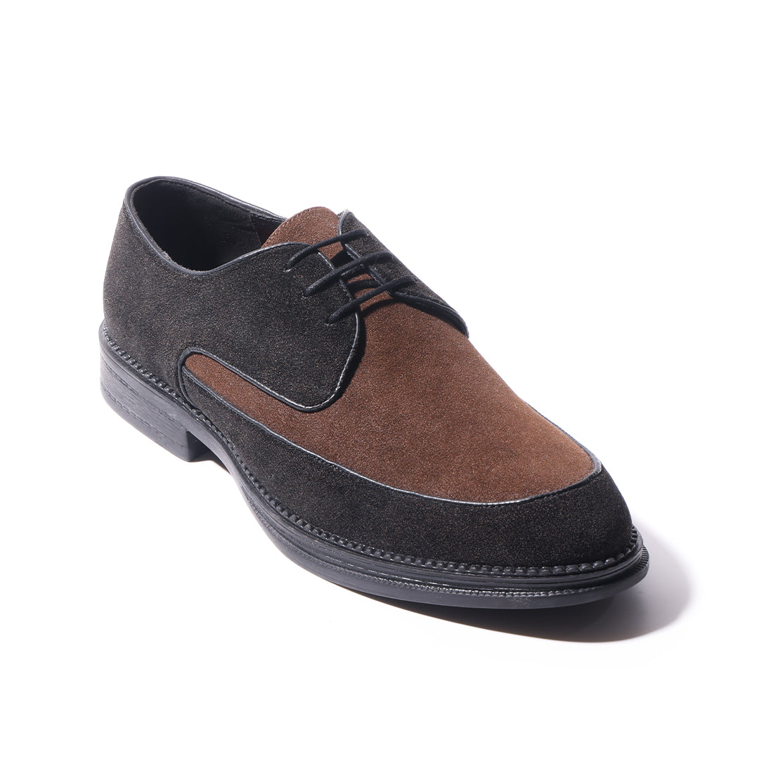 Monkstory Atelier 1860 Dual Tone Derby Lace-Ups – Brown & Black