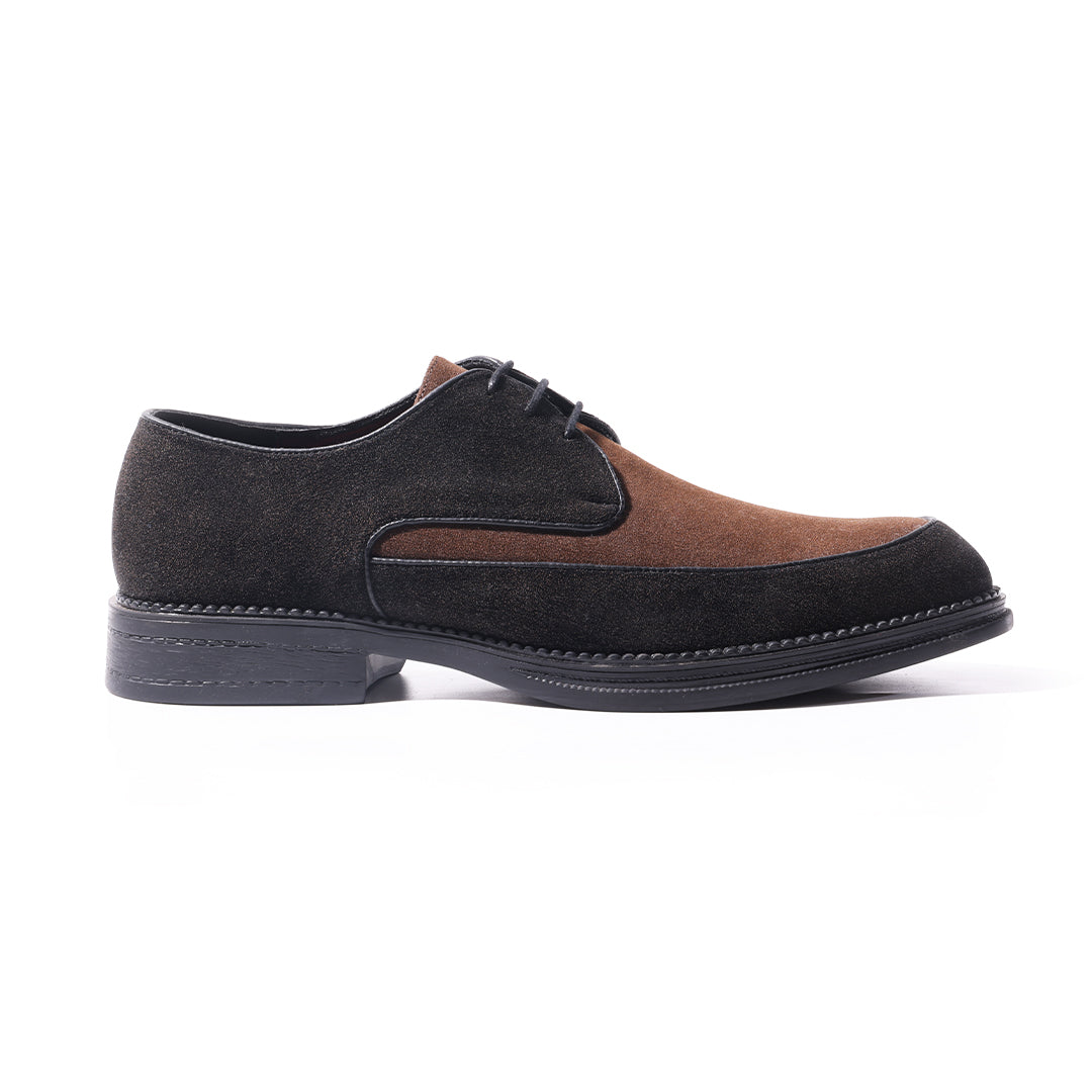 Monkstory Atelier 1860 Dual Tone Derby Lace-Ups – Brown & Black