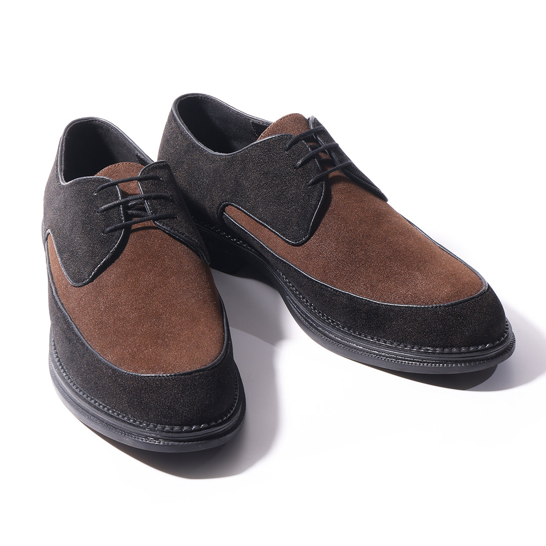 Monkstory Atelier 1860 Dual Tone Derby Lace-Ups – Brown & Black