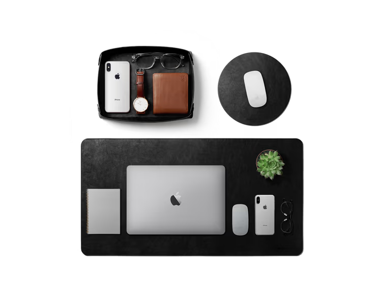 Desk Trio Bundle(Black,Tan)