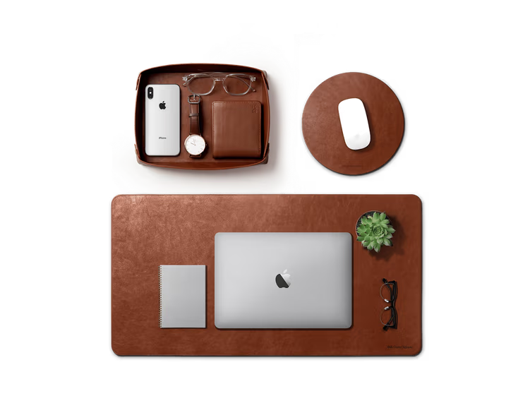 Desk Trio Bundle(Black,Tan)