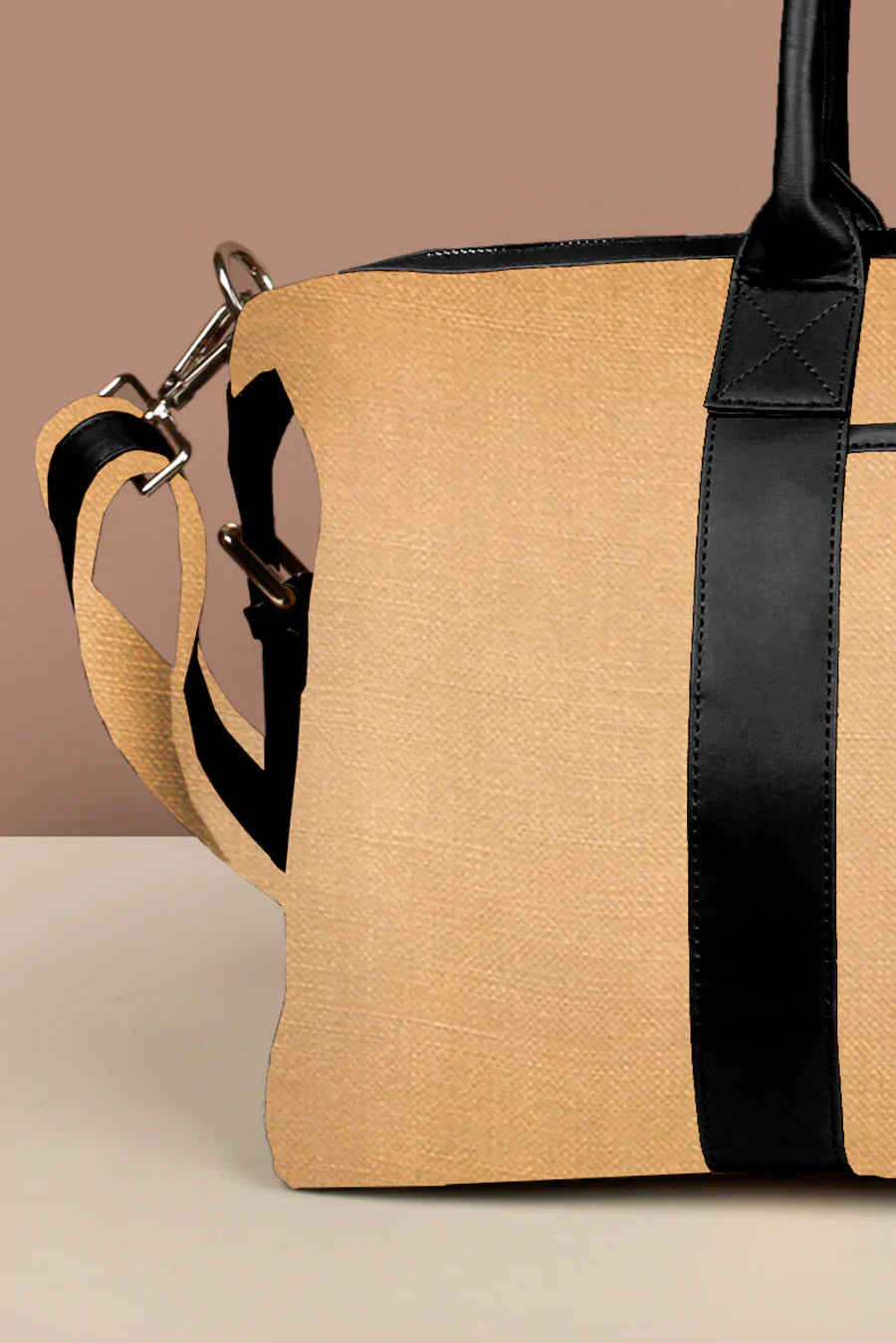 The House of Ganges - Joey Large Vegan Leather Duffle Bag For Women