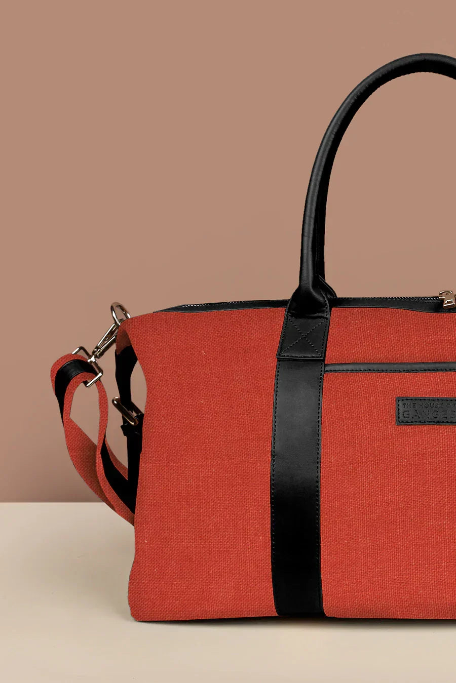 The House of Ganges - Joey Large Vegan Leather Duffle Bag For Women
