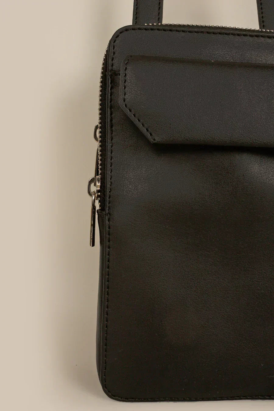 Vertical Vegan Leather Mobile Pouch