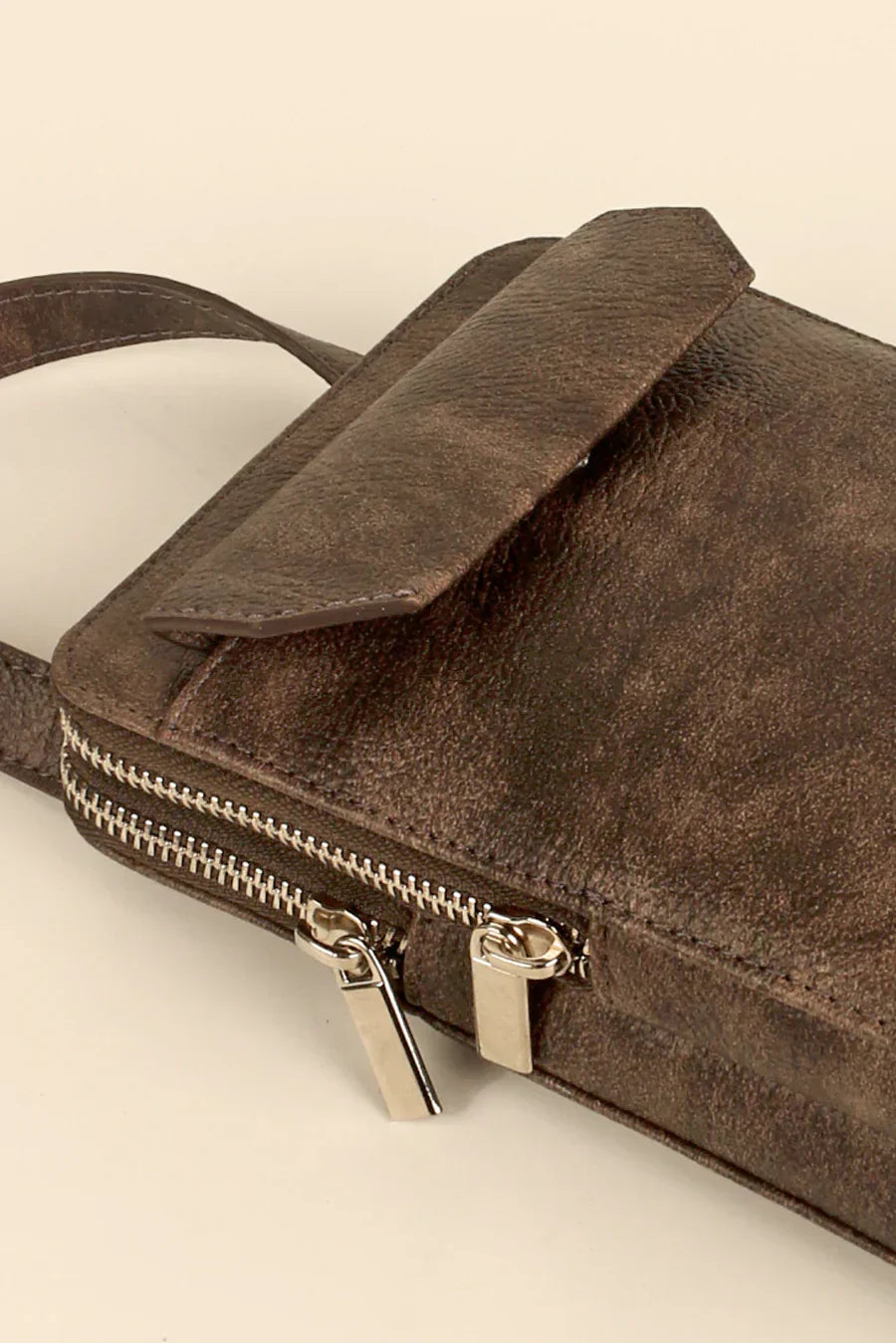 Vertical Vegan Leather Mobile Pouch