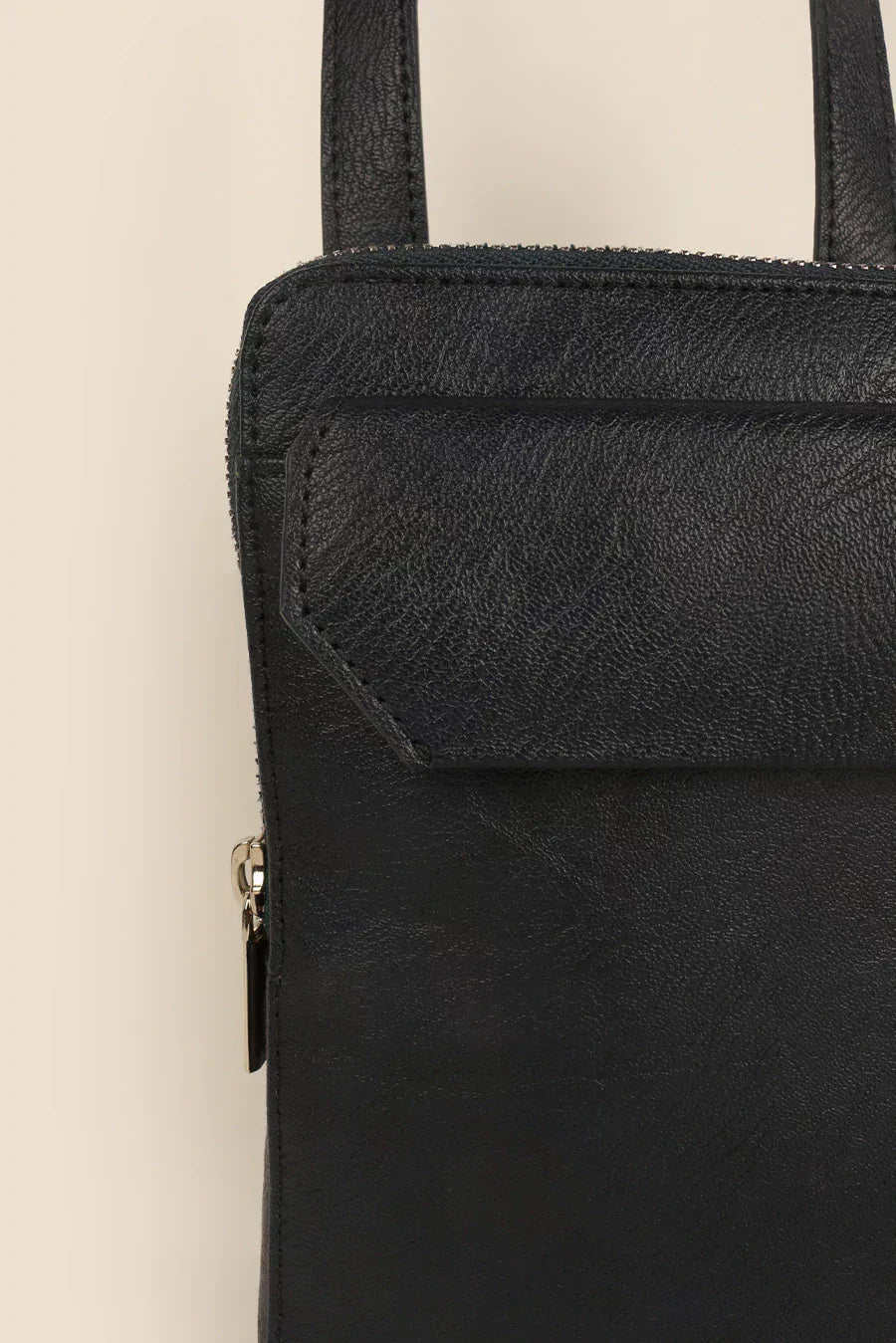 Vertical Vegan Leather Mobile Pouch