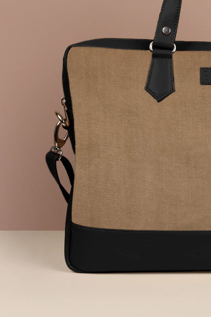 The House of Ganges - Ross Soft Jute 15 Inch Laptop Bag for Men