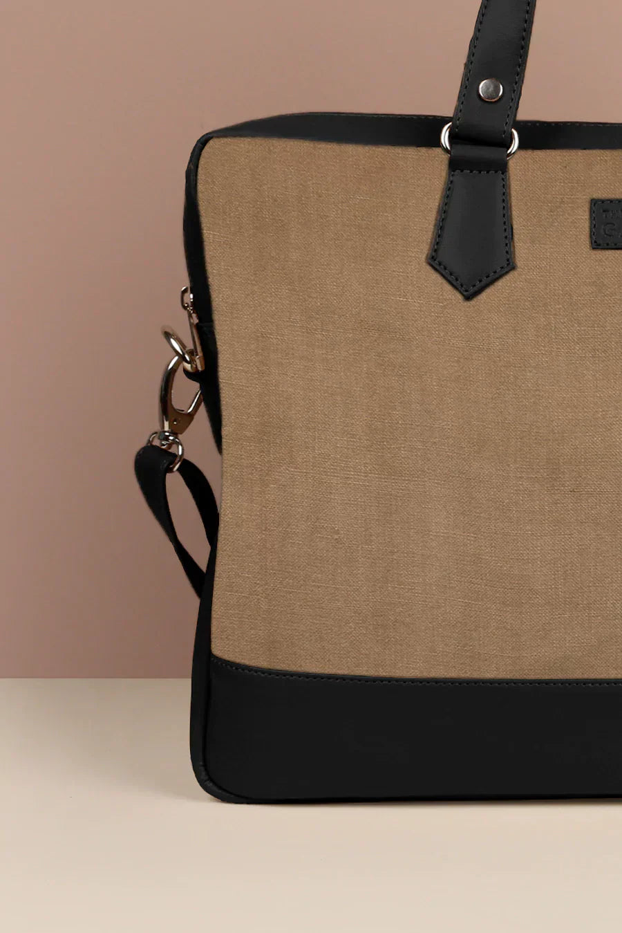 The House of Ganges - Ross Soft Jute 15 Inch Laptop Bag for Men