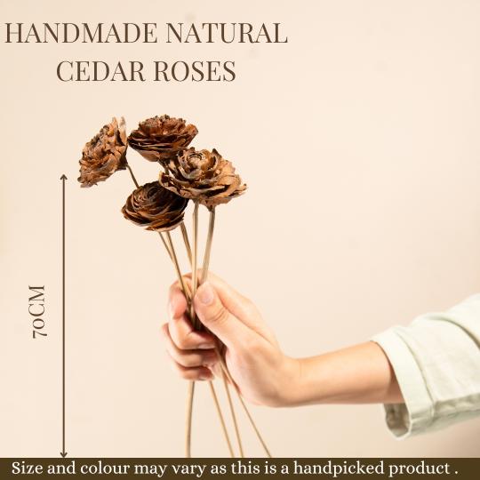 Handmade natural Cedar Roses - https://artecasa.in/
