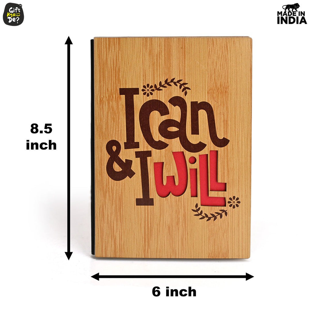 Gift Kya De Diary Notebook | Motivational Quotes On Diary Front | Corporate Gifts (100 quality pages 8x6inch)