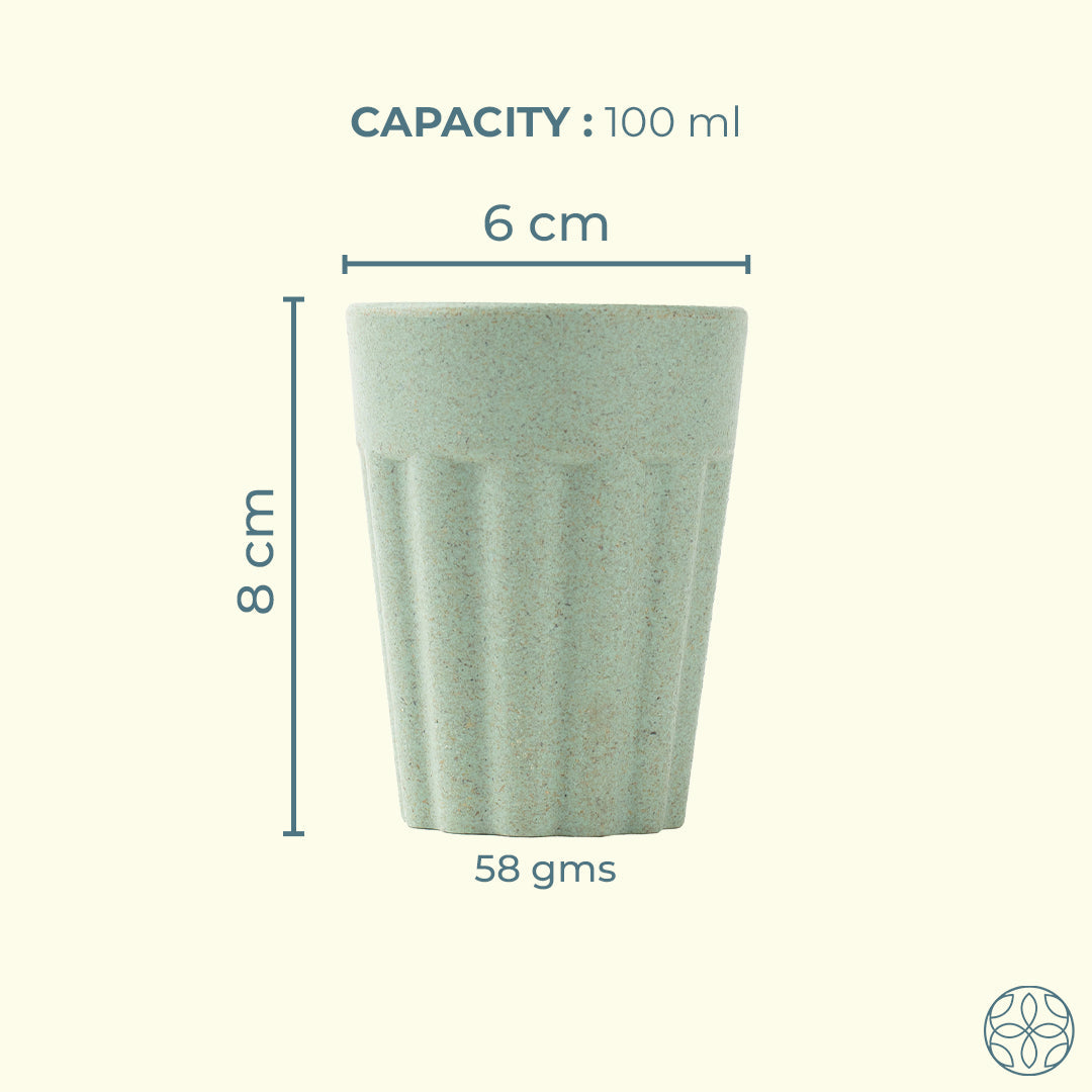 Irida Naturals Rice Husk Cutting Chai Cups